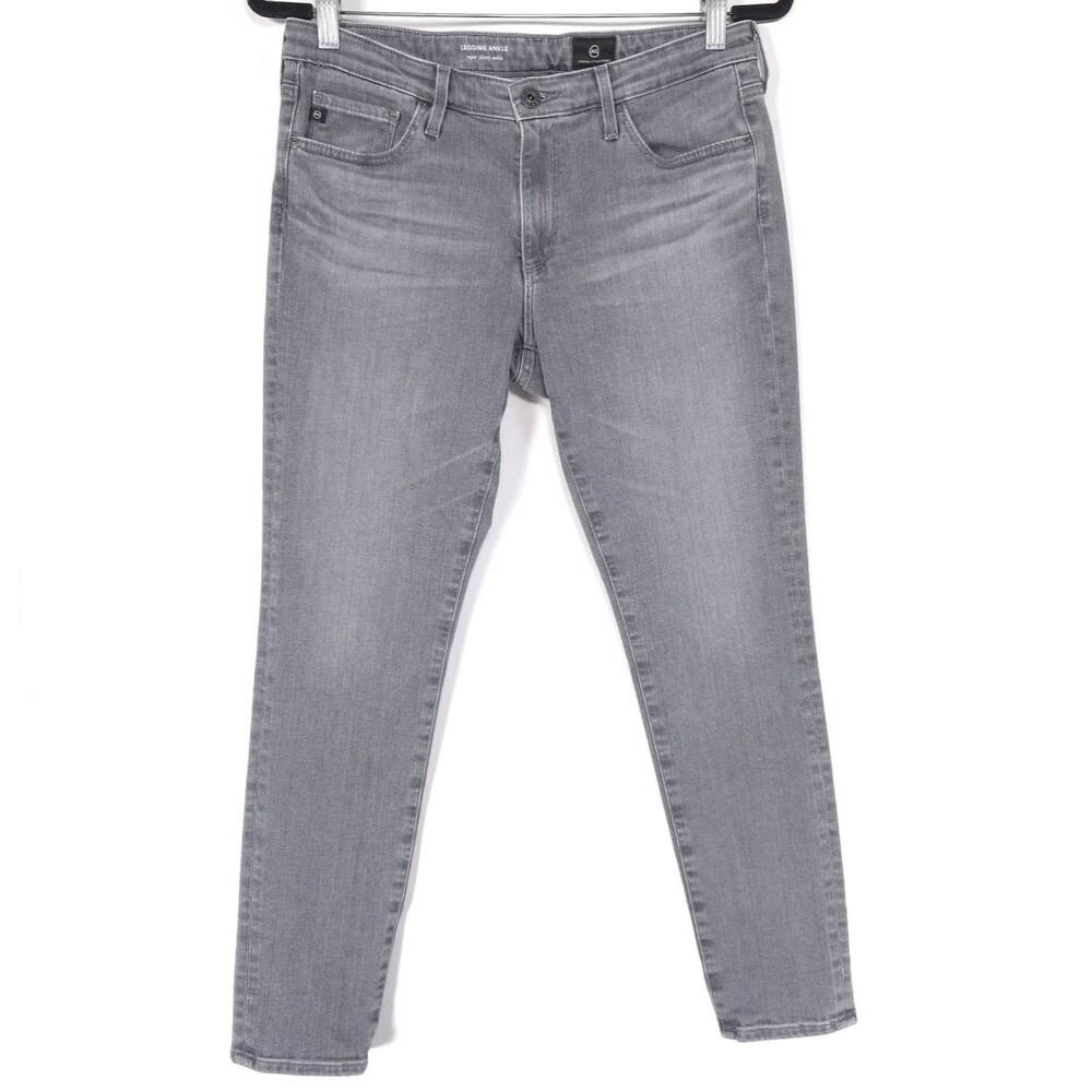 AG ADRIANO GOLDSCHMIED Women's Jeans Legging 29R Gray Super Skinny Ankle AG51349